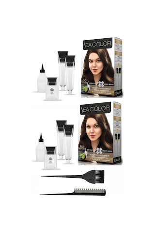 Sea Color 6.0 Koyu Kumral 2 Adet+Boyama Tarak+Fırça