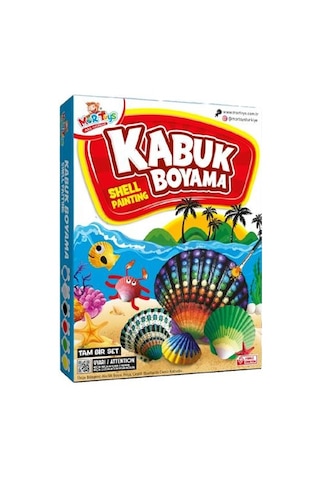 Kabuk Boyama Seti. Deniz Kabuğu Boyama. Shell Painting. Sanatsal