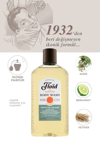 Floïd Duş Jeli & Şampuan 2 Li Set 500 Ml + 500 Ml Cildi Kurutmadan Temizleyen Erkek Bakım Ürünü Akdeniz Bitkileri