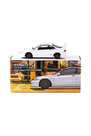 Tarmac Works 1/64 Honda Integra Type R Dc2 Mugen Championship White Çok Renkli