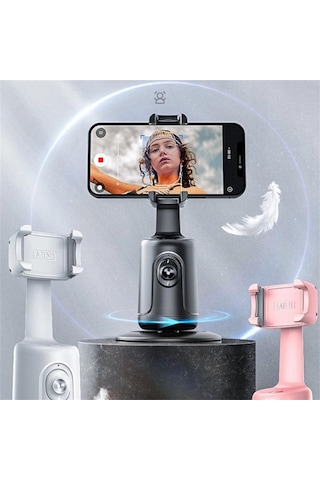 P01 Akıllı Telefon Gimbal Sabitleyici Takip Braketi Yüz Tanıma Canlı Fotoğrafçılık İçin Otomatik Takip Sabitleyici