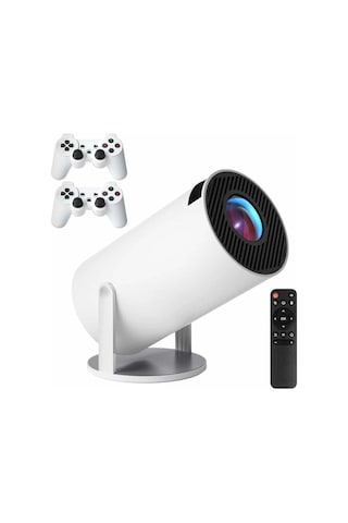 Mey İthalat 4k Wireless Çift Kollu Kumandalı Oyun Projeksiyonu Retro Video Oyunu