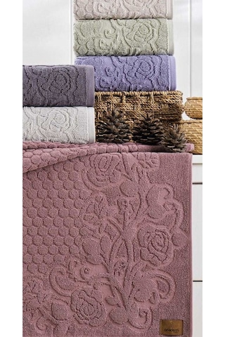 6.lı Set Avangard Seri Çeyizlik Jakarlı 50x90 Cm. Bukle Dokulu El, Yüz Havlusu Renkli