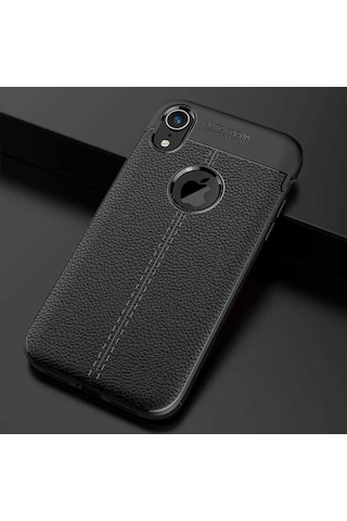 Apple Uyumlu iPhone XR 6.1 Kılıf Zore Niss Silikon Kapak-Siyah