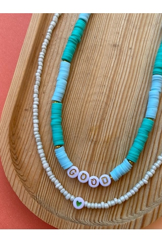 Paytak Moda Good Kalp Bff 2li Fimo Boncuk Kolye Renkli Kadın Kolye Pyt57nckkl Çok Renkli