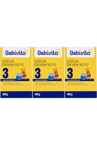 Bebivita 3 Bebek Sütü 400 G 3'lü Set