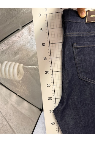 Desperado Enboy Likralı Dar Paça Tayt Bayan Kot Pantolon 409-27/32 Koyu Mavi