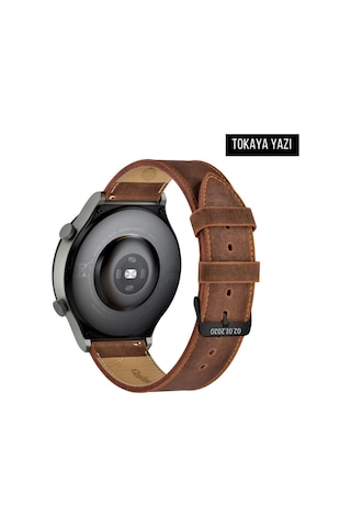 Vagave Huawei Watch Hakiki Deri Kordon Gt,-Gt2-Gt3-Gt3 , 20-22mm