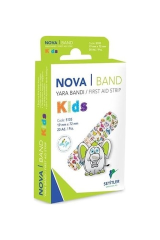 Nova Band Kids Yara Bandı 10 x 20 Adet