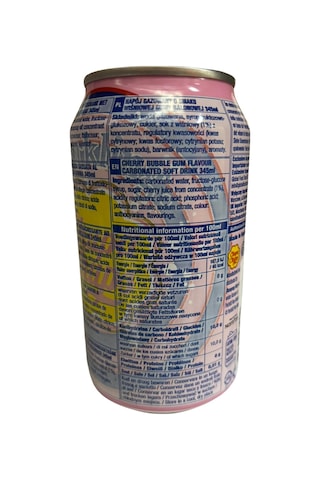 Chupa Chups Sparkling Cherry Bubble Gum Flavour - Kiraz Ve Sakız Aromalı Gazlı İçecek 345 Ml