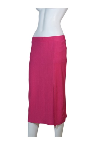 Kadın Yırtmaçlı Etek Fuşya