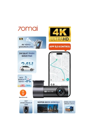 70mai M310 Plus 4k Ön Araç Kamerası