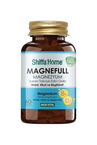 Shiffa Home Magnefull Magnezyum Takviye Edici Gıda 60 Tablet Shiffa Home Magnefull Magnezyum Takviye Edici Gıda 60 Tablet
