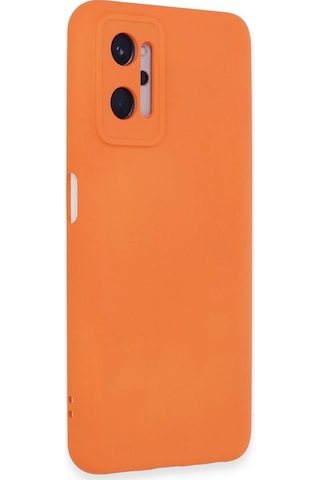 Cosmotex Newface Realme 9i 4g Kılıf Nano İçi Kadife Silikon - Turuncu