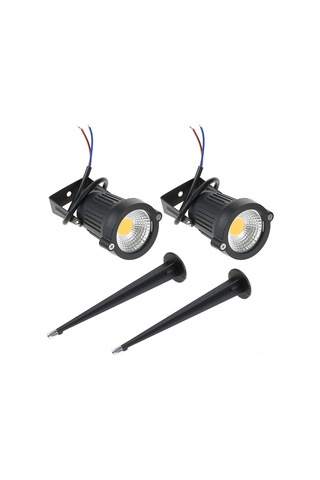 Qingmipy "2'li Paket 5w Cob Led Bahçe Aydınlatma - 500lm Süper Parlak, Ip65 Su Geçirmez, 360 Dönebilir" Diğer