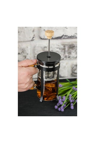 Lüx Cam 350 Ml French Press Siyah