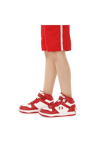 Kiko Kids Carde Günlük Cırtlı Erkek Çocuk Spor Ayakkabı Kırmızı Kırmızı