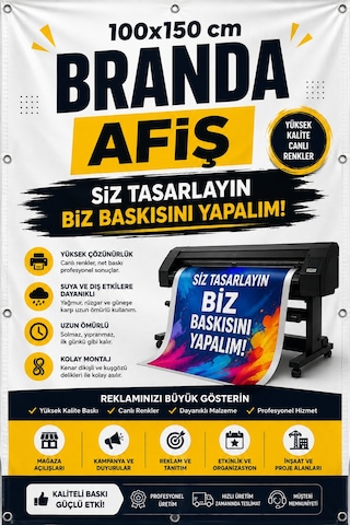 Sürpriz li 100x150 Cm Branda Afiş Baskı Dış Mekan Reklam Banner Baskı Siz Tasarlayın Biz Baskısını Yapalım Sürpriz li 100x150 Cm Branda Afiş Baskı Dış Mekan Reklam Banner Baskı Siz Tasarlayın Biz Baskısını Yapalım