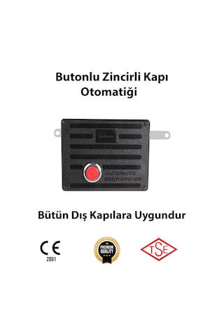 Zincirli Butonlu Kapı Otomatiği Bütün Dış Kapılara Uygun