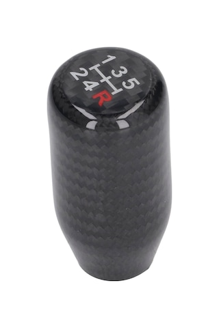 Lemestar 5 Vitesli Karbon Fiber Vites Çubuğu, Ergonomik Tasarım, 3 Adet Adaptör İle Çoğu Otomobille Uyumlu, Araç İç Dekorasyonu Ve Konfor Artırıcı Diğer