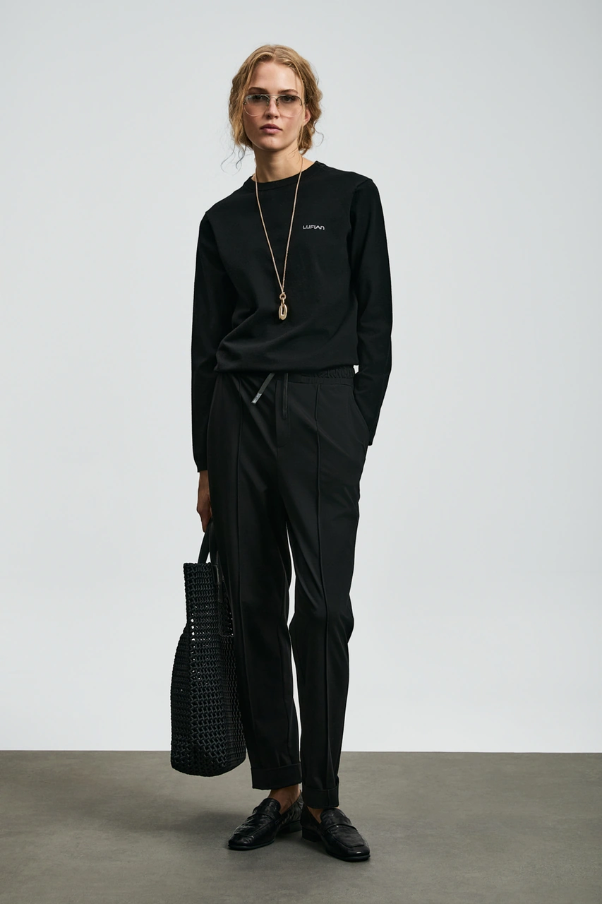 Lufian Adel Kadın Pantolon Siyah Siyah 122190032100100 Siyah