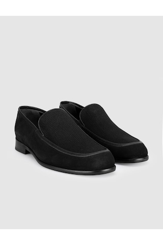 Cabani Premium Deri Siyah Erkek Loafer