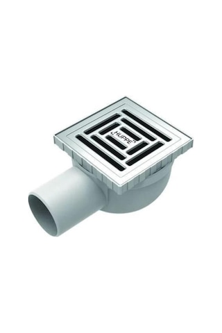 Hüppe Masterx Yalıtımsız Noktasal Su Gideri 15x15 Mat Yandan Çıkı Satin