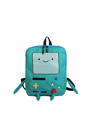 Yuntech01 Klasik Oyun Konsolu Desenli Kumaş Çift Omuz Çanta - Mavi, Tek/çift Omuz Dönüşümlü, Okul/seyahat İçin 29x11.5x39cm Çok Renkli