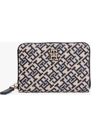 Tommy Hilfiger Th Jacquard Med Za Kadın Mavi Cüzdan Aw0aw17479dw6 MAvi