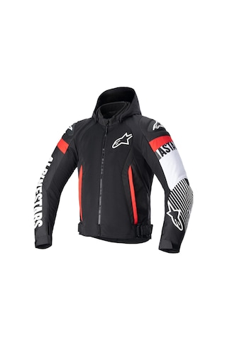 Alpinestars Zaca Air Yazlık Korumalı Motosiklet Montu Siyah Beyaz Kırmızı