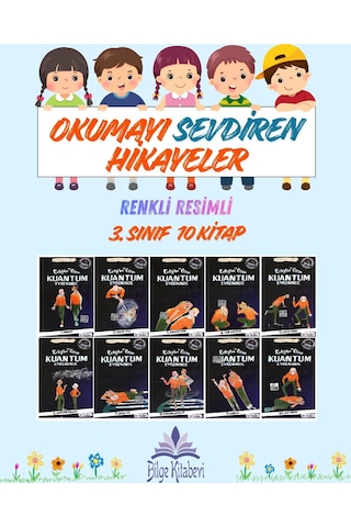 3.sınıf Okumayı Sevdiren Renkli Resimli Hikayeler 16 - 10 Kitap