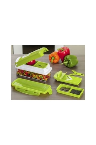 Nicer Dicer Plus Doğrayıcı Rende Mutfak Robotu Çok Fonksiyonlu Soğan Sebze Dilimleyici Doğrama Çok Renkli