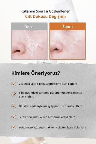 Aha Bha Pha İçeren Sebum Dengesi & Sıkı Gözenek Görünümü Sunan Serum Mıdha Pore Refining Serum