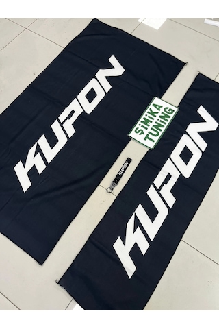 Siyah Kupon Torpido Ve Sırt Havlusu Seti 2 Adet Torpido 35x135 , Sırt 70 X 135 Anahtarlık Hediye