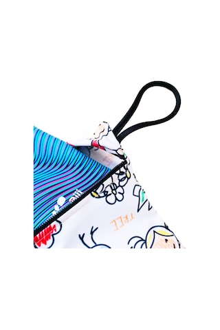 Yorni 43x46cm, Family, Su Geçirmez Bebek Çocuk Beslenme Çantası, Torba Beyaz