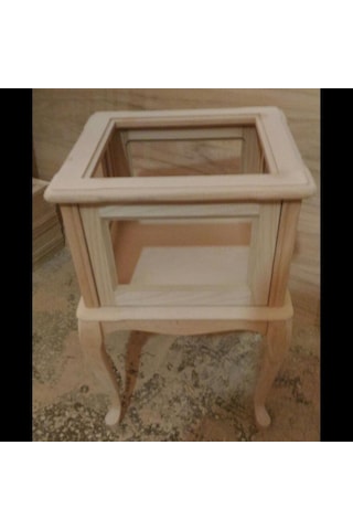 Gümüşlük KARE MODEdL 78 cm HAM Kayın Lükens Aslan ayak  İtinalı paket ve kargo Kutu da sevk El Yapım