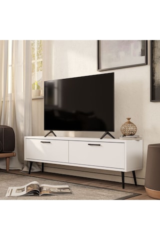 4060 Bold 138 Cm Tv Ünitesi Beyaz Beyaz