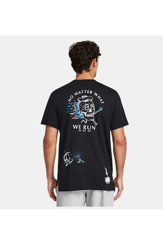 Ua We Run Shortsleeve 1383414-001 Siyah