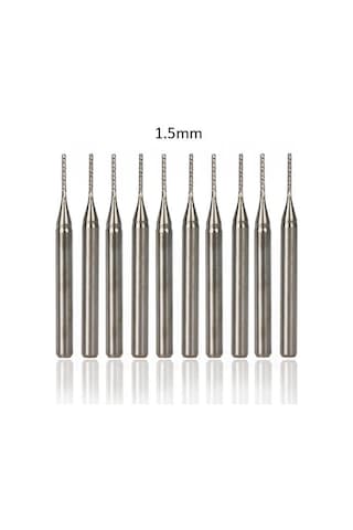 Tungsten Karbür Pcb Kesme Cnc Freze Ahşap İşleme 1.5mm 10 Adet
