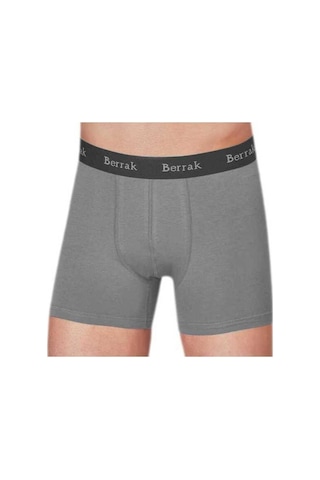 Berrak Premium Likralı Modal Penye Erkek Boxer - 4476-Gri Berrak Premium Likralı Modal Penye Erkek Boxer - 4476-Gri