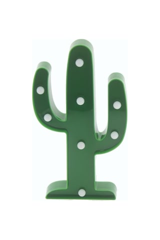 Mutluadim 25Cm Led Işıklı Plastik Kaktüs Gece Lambası