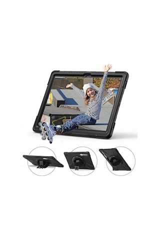 Samsung Galaxy Uyumlu Tab S9 Ultra Sm-x910 Defender Askılı Zırhlı Tank Case