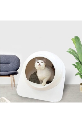 Zhkj Shop Kedi Çöp Kutusu Pet Büyük Kapalı Tuvalet Npg30s