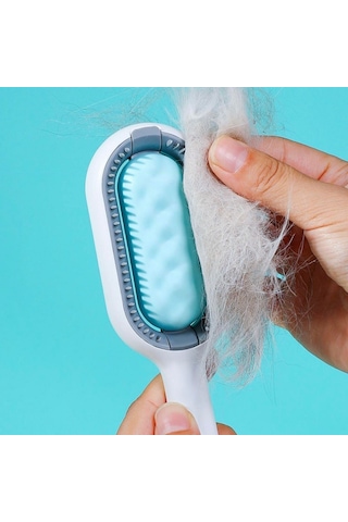 Buffer Evcil Hayvanlar İçin Çift Taraflı Pet Fırçası Nemli Tüy Tarama Tarağı Çok Renkli