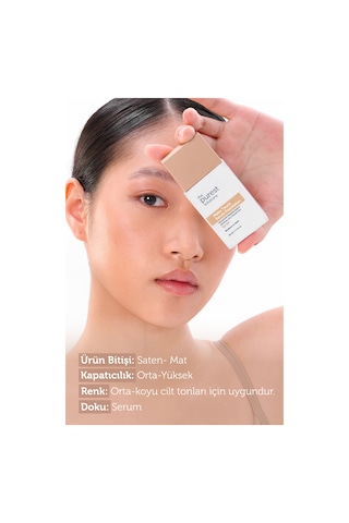The Purest Solutions Sebum Dengeleyici & Matlaştırıcı Serum Fondöten SPF 50+, 30 ml – Orta / Koyu Ton
