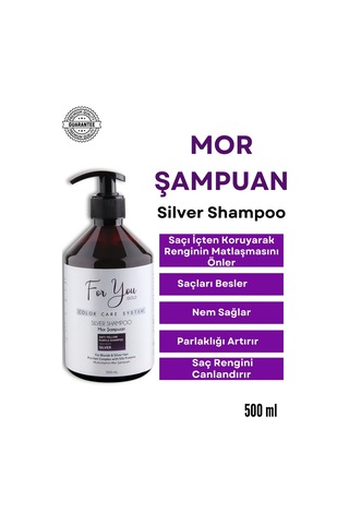 Silver Mor Şampuan Turunculaşma Karşıtı Mor Silver Şampuan