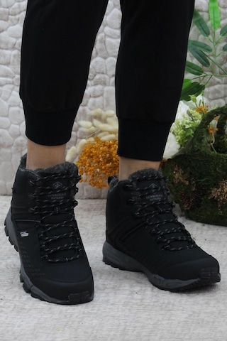 Lumberjack Flake Hi Kürklü Orijinal Ürün Su Geçirmez Waterproof Outdoor Bot Siyah
