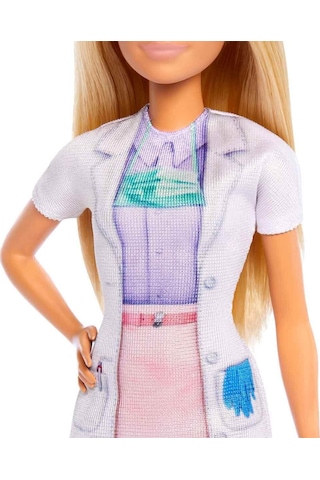 Barbie Bakım Temalı Kariyer Oyun Seti Diş Hekimi Bebeği - Muayene Koltuklu Doktor Seti