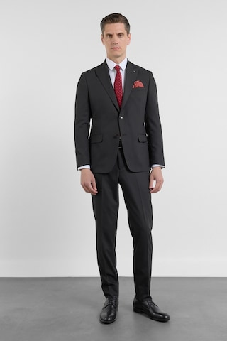İmza Siyah Kırlangıç Yaka 6 Drop Slim Fit Tam Astar Esnek Takım Elbise 1001260158
