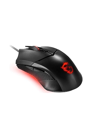 Msı Gg Clutch Gm08 Gamıng Mouse 4.200 Dpı Pıxart Paw3519 Optık Sensor Red Led 1.8m Kablo Ayarlanabılır Agırlık Altın Kaplama Usb Baglantı Oyuncu Faresı